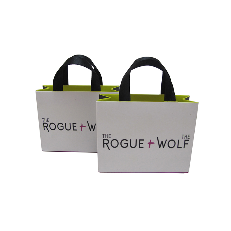 Customizable White Low Price Paper Bag with Handle