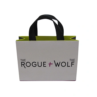 Customizable White Low Price Paper Bag with Handle