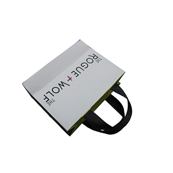 Customizable White Low Price Paper Bag with Handle