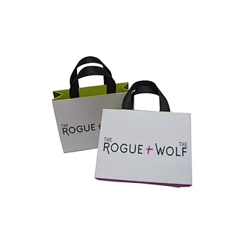 Customizable White Low Price Paper Bag with Handle
